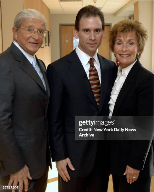 Judge Judy Sheindlin with her son Adam Levy after the republican tossed his hat into the Putnam County race for district attorney. And proud stepdad,...