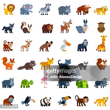 Wild Animal Characters High-Res Vector Graphic - Getty Images
