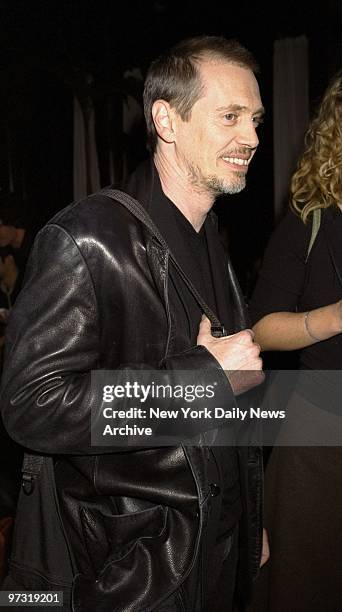 Steve Buscemi arrives at a party at the Zanzibar restaurant following the premiere of the movie "Animal Factory." He stars in the film.