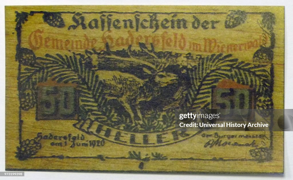 Austrian Notgeld 50 Austrian Schillings