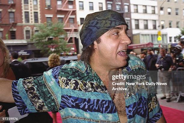 Steve Van Zandt arrives for the premiere of the movie "Made" at the Village East Cinemas.