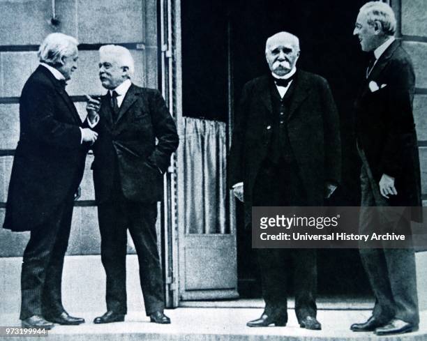 British Prime Minister. David Lloyd George. Italian Prime Minister. Vittorio Emanuele Orlando. French Premier. Georges Clemenceau and US President....