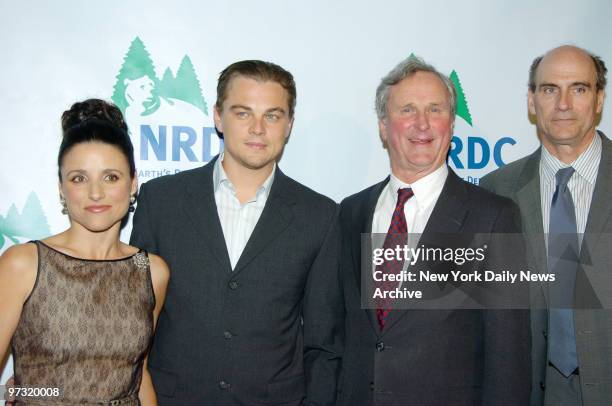 Julia Louis-Dreyfus, Leonardo DiCaprio, John H. Adams and James Taylor are at Cipriani 42nd St. For the annual New York "Forces for Nature" gala...