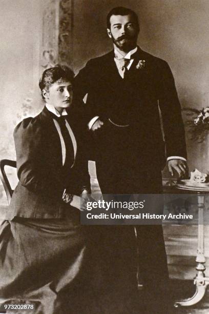 Tsar Nicholas II and Empress Alexandra of Russia approx. 1895.
