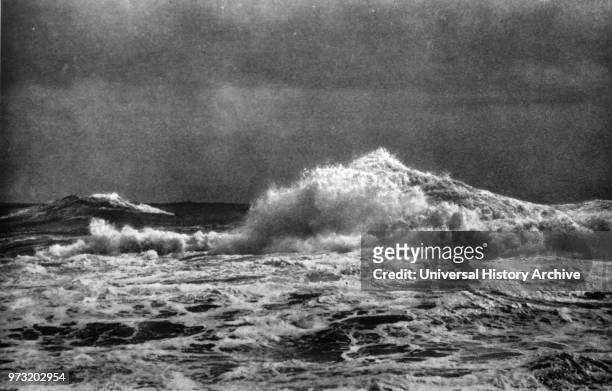 Stormy Sea. C. 1920 by Franz Schensky .