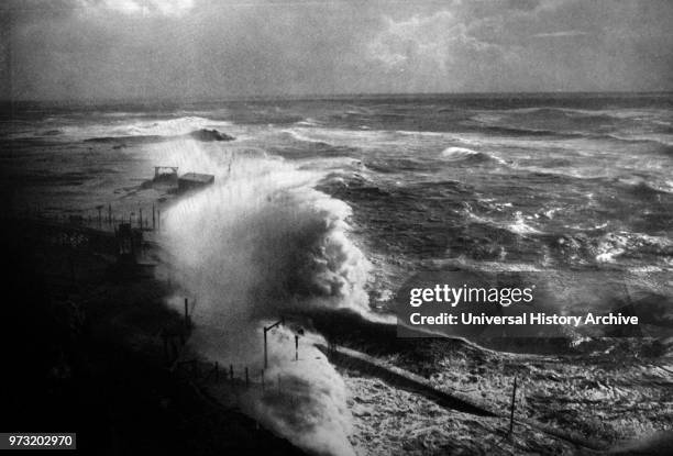 Angry Sea. C. 1920 by Franz Schensky .