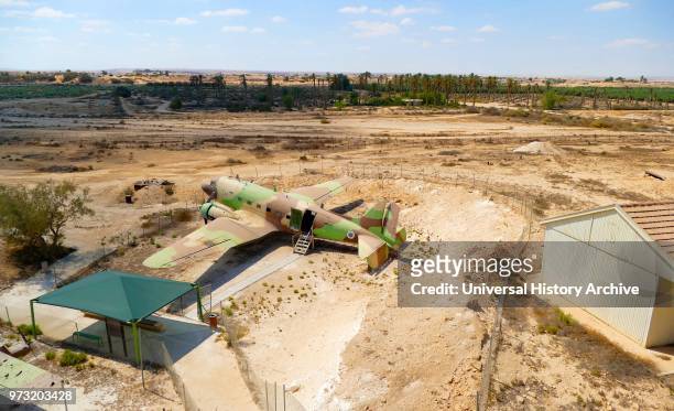 Mizpe Revivim Fortress. In kibbutz Revivim in the Negev desert. In southern Israel. The community was formed in 1943 as one of the three lookouts....