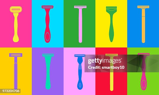 Disposable Razor Pattern Free Disposable Plastic Razors High-Res Vector Graphic - Getty Images