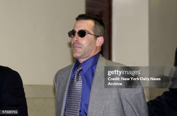 Greg Sokol, a correction officer at Rikers Island, at Bronx Supreme Court where he pleaded not guilty to charges of stealing a Salvador Dali sketch...