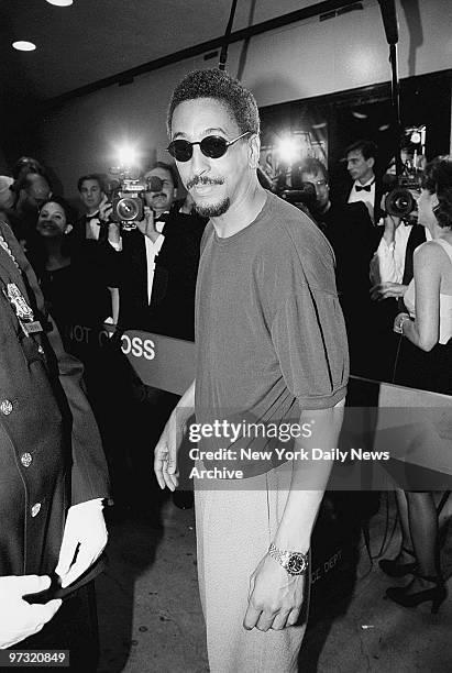 Gregory Hines arrives at the Tony Awards.