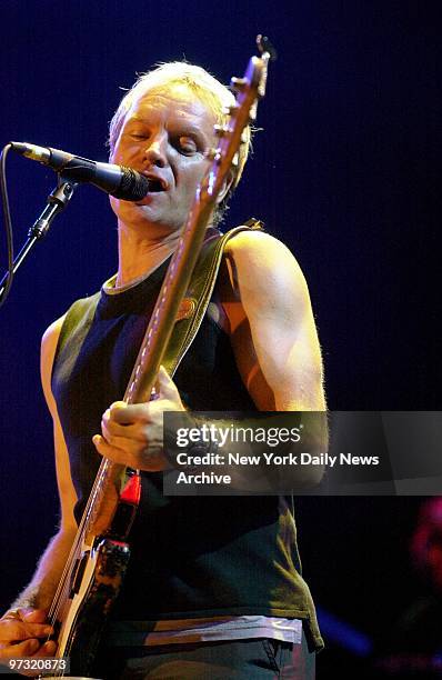 Sting performs at the PNC Bank Arts Center in New Jersey.