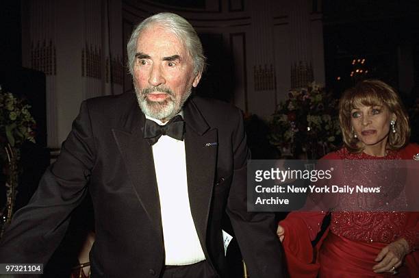Gregory Peck and his wife Veronique are on hand at the Plaza Hotel where he was honored at the third annual Red Ball. Event benefitted the Childrens...