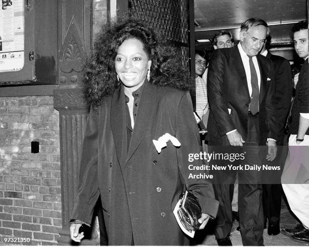 Stop! In the name of love? Nah. Just for a photo opportunity with Diana Ross outside LaMama Theater in the East Village. She caught a performance of...