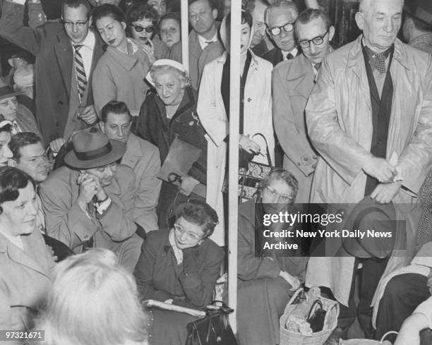 Straphanger Poll Strap Hangers Photos and Premium High Res Pictures - Getty Images
