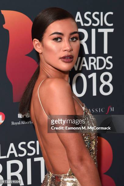 Montana Brown attends the 2018 Classic BRIT Awards held at Royal Albert Hall on June 13, 2018 in London, England.