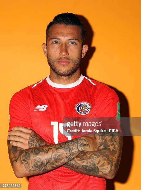 Francisco Calvo of Costa Rica poses during the official FIFA World Cup 2018 portrait session at on June 13, 2018 in Saint Petersburg, Russia.