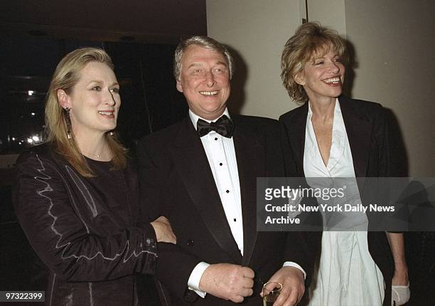 Meryl Streep and Carly Simon join Mike Nichols at Avery Fisher Hall for the Film Society of Lincoln Center's gala tribute to Nichols.