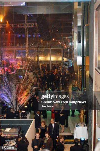 Guests attend the grand opening celebration of the Time Warner Center at Columbus Circle. The black-tie gala marks the completion of the 80 story,...