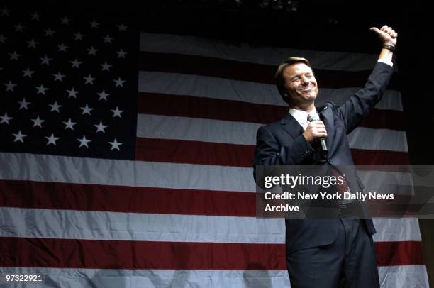 Democratic vice presidential hopeful John Edwards campaigns at the club Crobar on W. 28th St. The North Carolina senator made several fund-raising...