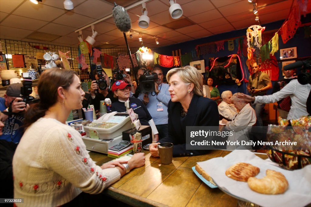 University of New Hampshire students gather to meet Democrat