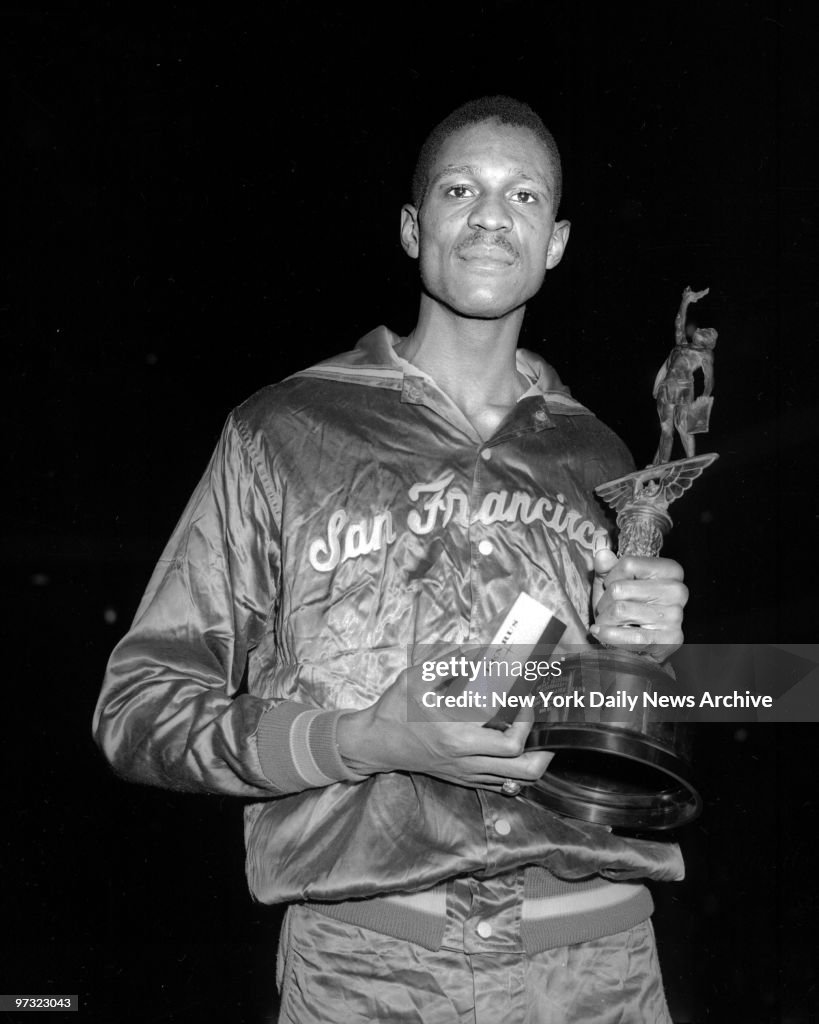 University of San Francisco basketball star Bill Russell wit