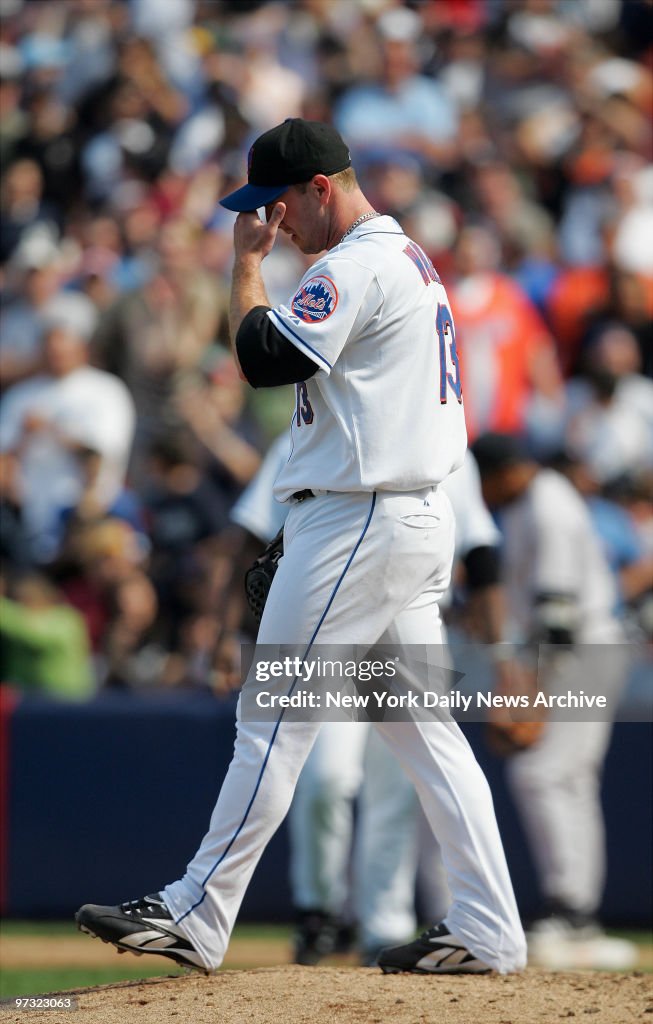 New York Mets' reliever Billy Wagner, who entered the game a