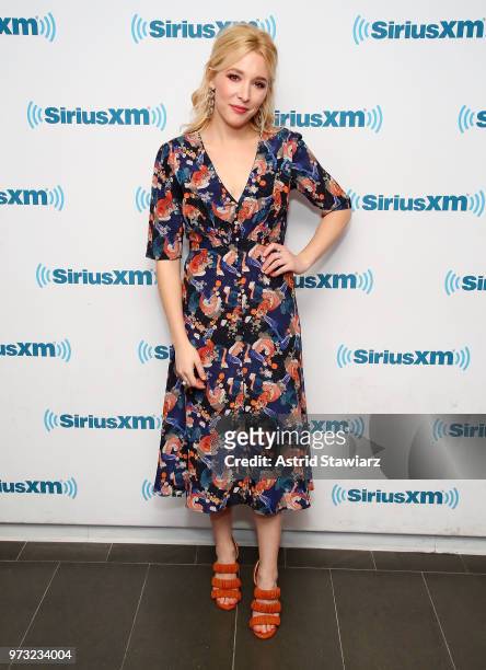 Actress Madelyn Deutch visits the SiriusXM Studios on June 13, 2018 in New York City.