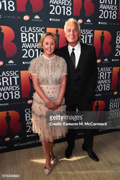 Martin Kemp and his wife Shirlie Kemp attend the 2018 Classic BRIT Awards held at Royal Albert Hall on June 13, 2018 in London, England.