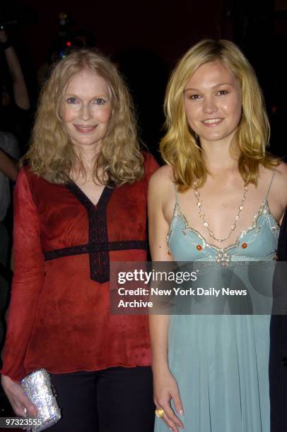 Mia Farrow and Julia Stiles attend an advance screening of "The Omen" at the Angel Orensanz Foundation in lower Manhattan. They star in the film.