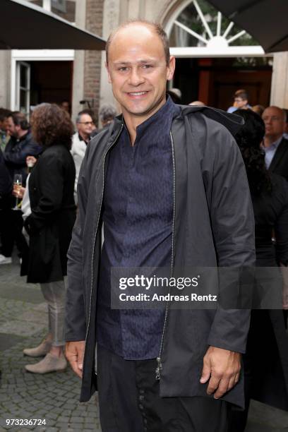 Moritz Fuehrmann attends the 'Film- und Medienstiftung NRW' summer party at Wolkenburg on June 13, 2018 in Cologne, Germany.