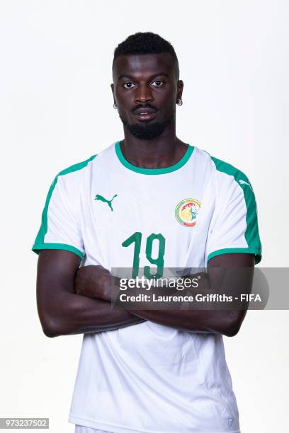 Mbaye Niang of Senegal poses for a portrait during the official FIFA World Cup 2018 portrait session at the Team Hotel on June 13, 2018 in Kaluga,...