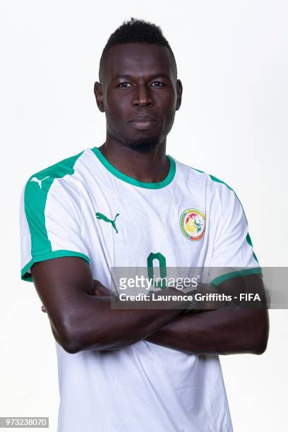 Mame Diouf of Senegal poses for a portrait during the official FIFA World Cup 2018 portrait session at the Team Hotel on June 13, 2018 in Kaluga,...