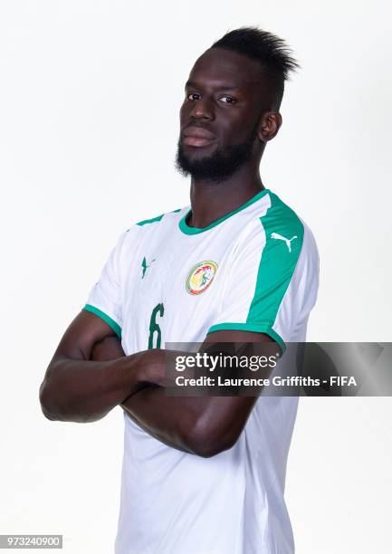 Salif Sane of Senegal poses for a portrait during the official FIFA World Cup 2018 portrait session at the Team Hotel on June 13, 2018 in Kaluga,...