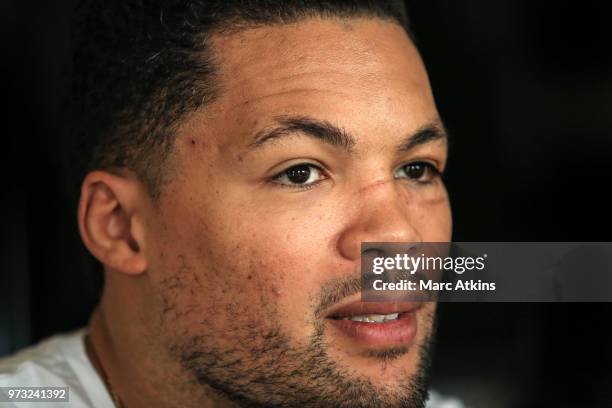 Joe Joyce speaks during a Joe Joyce & Richard Lartey Press Conference on June 13, 2018 in London, England.