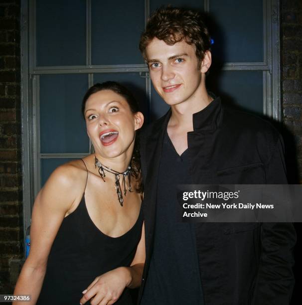 Kari Wuhrer seems glad to meet Hayden Christensen at Entertainment Weekly magazine's annual It List party at Milk Studios on W. 15th St.