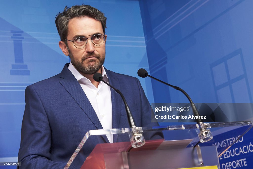 Minister of Culture And Sports Maxim Huerta Gives A Press Conference