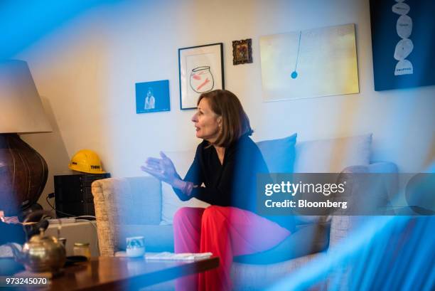 Tatiana Clouthier, campaign manager for Morena party's Mexican presidential candidate Andres Manuel Lopez Obrador, speaks during an interview in...