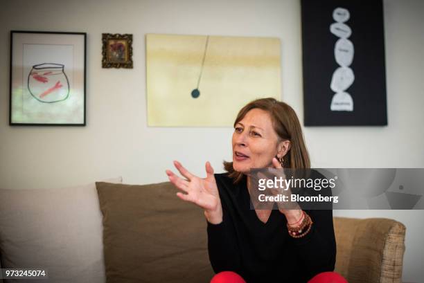 Tatiana Clouthier, campaign manager for Morena party's Mexican presidential candidate Andres Manuel Lopez Obrador, speaks during an interview in...