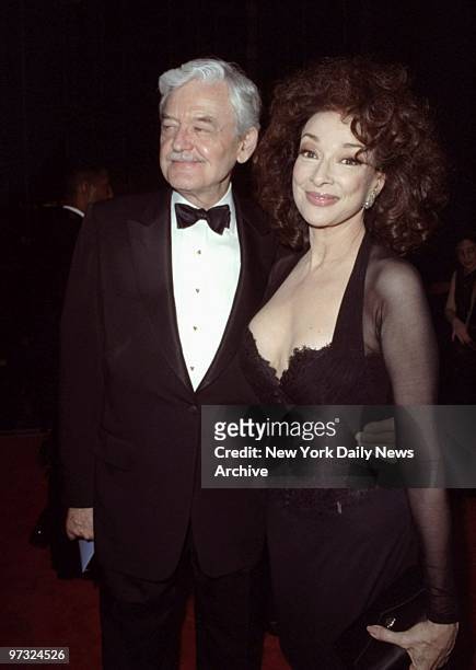 Hal Holbrook and Dixie Carter attending Tony Awards at Radio City Music Hall.