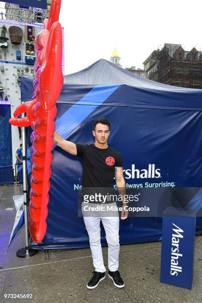 Kevin Jonas and Marshalls celebrate Father's Day at Flatiron Plaza on June 13, 2018 in New York City.