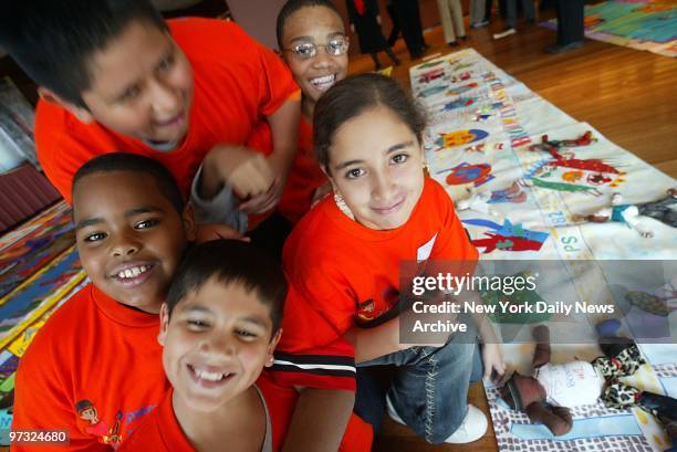 Next Sunday will be a banner day for these youngsters from Public School 282 in Park Slope, Brooklyn. They are working on one of the 20-foot-long...