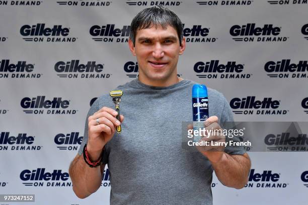 World Champion hockey star Alex Ovechkin bids farewell to his "playoff beard" in favor of a clean-shaven look thanks to the Gillette Fusion ProShield...