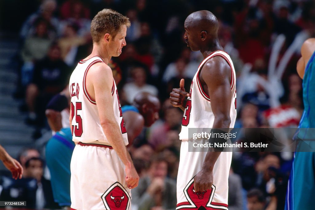 1998 NBA Playoffs - Round Two - Game One: Charlotte Hornets v Chicago Bulls