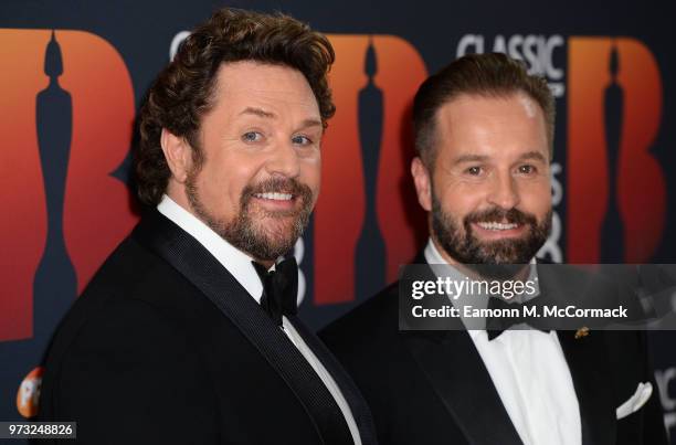 Michael Ball and Alfie Boe attend the 2018 Classic BRIT Awards held at Royal Albert Hall on June 13, 2018 in London, England.
