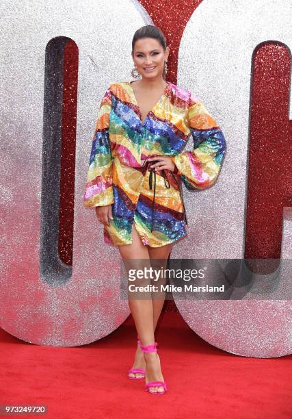 Sam Faiers attends the 'Ocean's 8' UK Premiere held at Cineworld Leicester Square on June 13, 2018 in London, England.