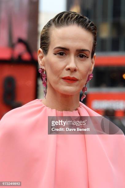 Sarah Paulson attends the "Ocean's 8" UK Premiere held at Cineworld Leicester Square on June 13, 2018 in London, England.
