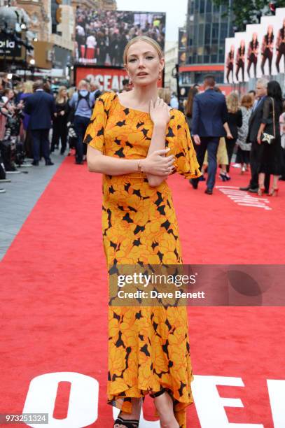 Clara Paget attends the "Ocean's 8" UK Premiere held at Cineworld Leicester Square on June 13, 2018 in London, England.