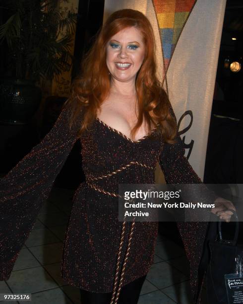Kate Pierson of the B-52's is on hand for the We Are Family Foundation's inaugural celebration at the China Club on W. 47th St. Diana Ross and Henry...