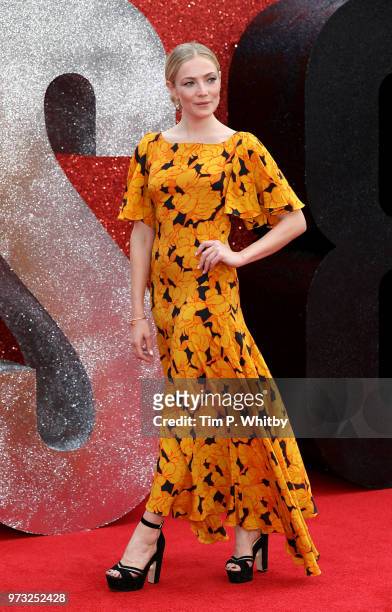 Clara Paget attends the 'Ocean's 8' UK Premiere held at Cineworld Leicester Square on June 13, 2018 in London, England.