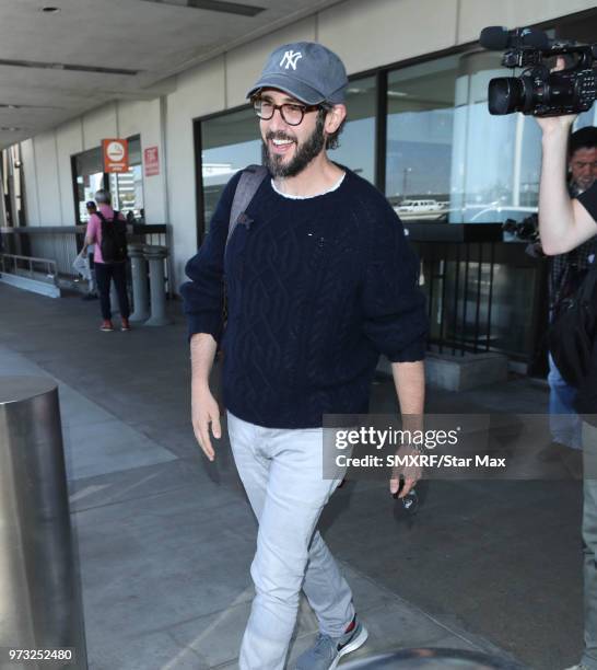 Josh Groban is seen on June 12, 2018 in Los Angeles, CA.